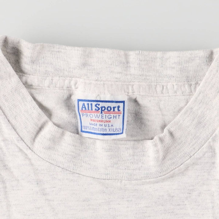 90'S All Sports ALL SPORT PEGGY MURRAY Peggy Murray Art T-shirt Made in USA XXL Men's XXL equivalent Vintage cotton gray type Vintage Second Hand