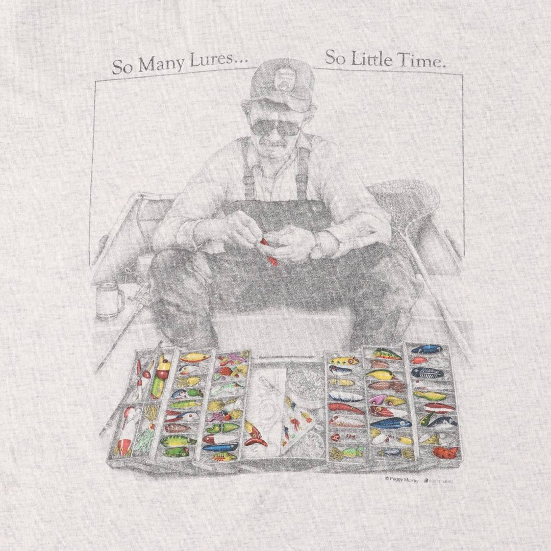 90'S All Sports ALL SPORT PEGGY MURRAY Peggy Murray Art T-shirt Made in USA XXL Men's XXL equivalent Vintage cotton gray type Vintage Second Hand