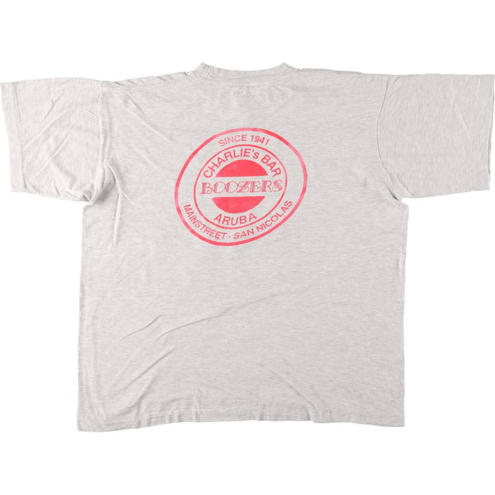 90'S AMERICAN'S BEST 48-hand erotic print T-shirt, men's XXL size, vintage cotton gray type Vintage Second Hand