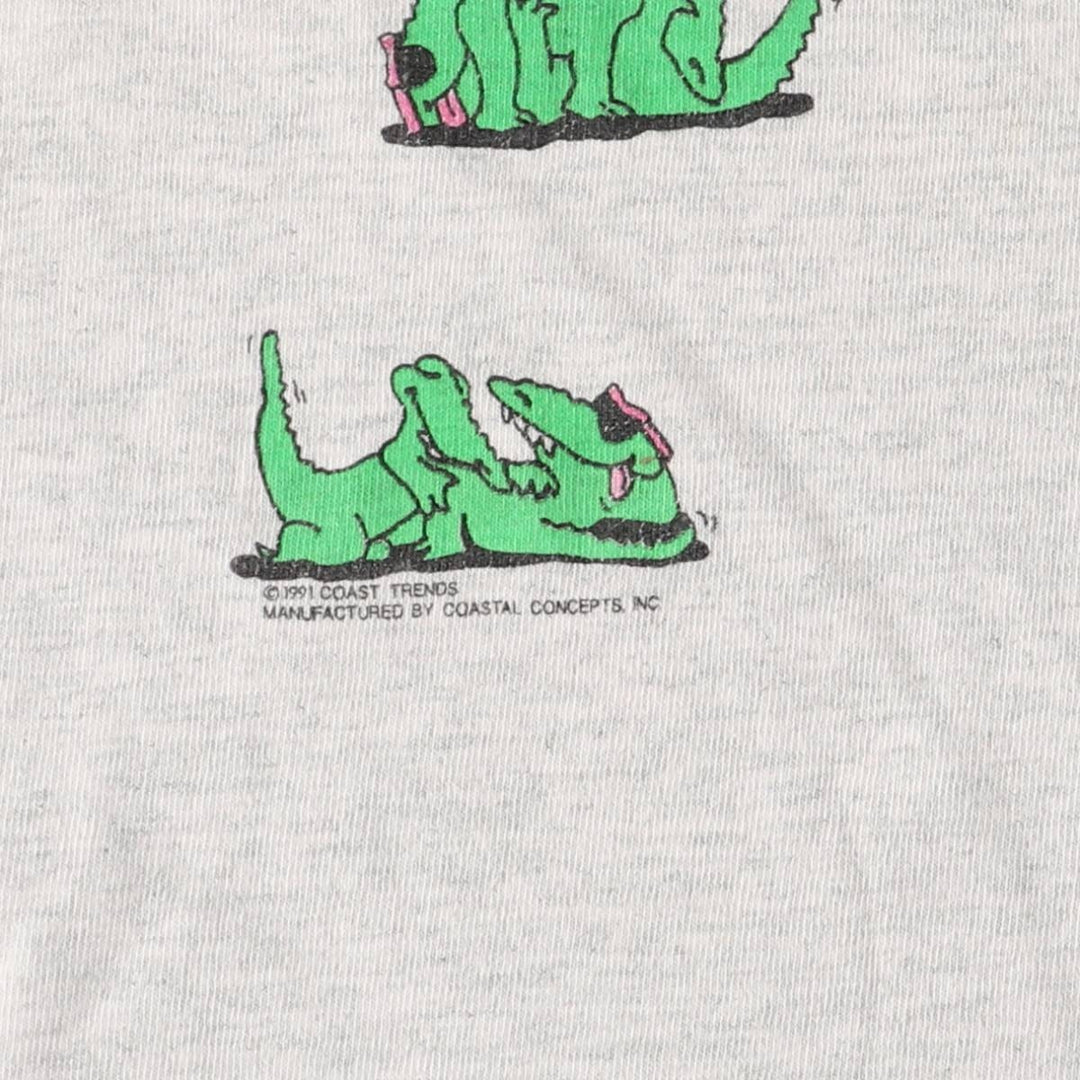 90'S Fruit of the Loom FRUIT OF THE LOOM Erotic T-shirt 48 Techniques Printed T-shirt Made in USA Men's XL Vintage cotton gray type Vintage Second Hand
