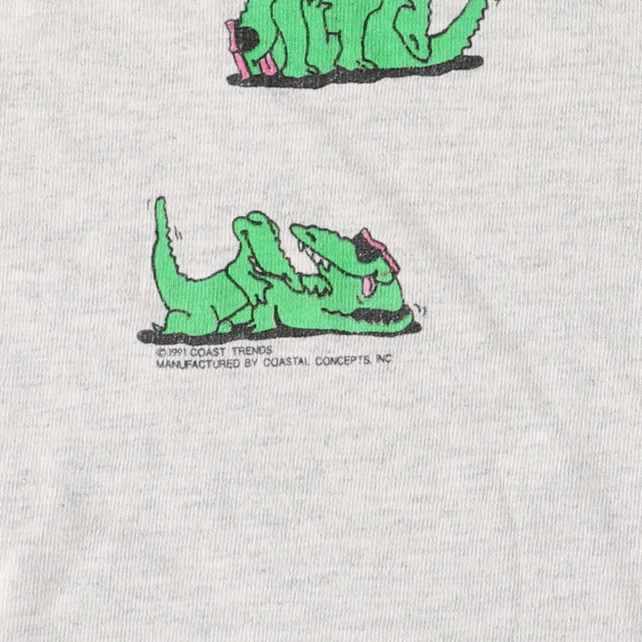 90'S Fruit of the Loom FRUIT OF THE LOOM Erotic T-shirt 48 Techniques Printed T-shirt Made in USA Men's XL Vintage cotton gray type Vintage Second Hand