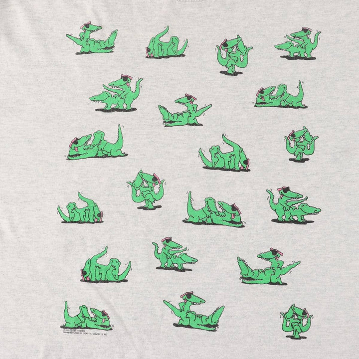 90'S Fruit of the Loom FRUIT OF THE LOOM Erotic T-shirt 48 Techniques Printed T-shirt Made in USA Men's XL Vintage cotton gray type Vintage Second Hand