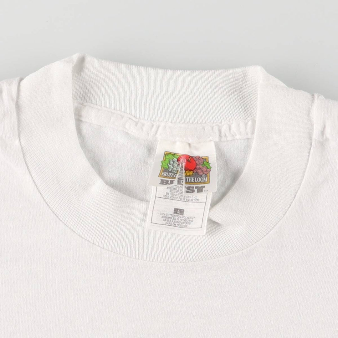 90'S Fruit of the Loom 8 Ball Pool Gangster Printed T-Shirt, Men's, Size L, Vintage cotton white type Vintage Second Hand