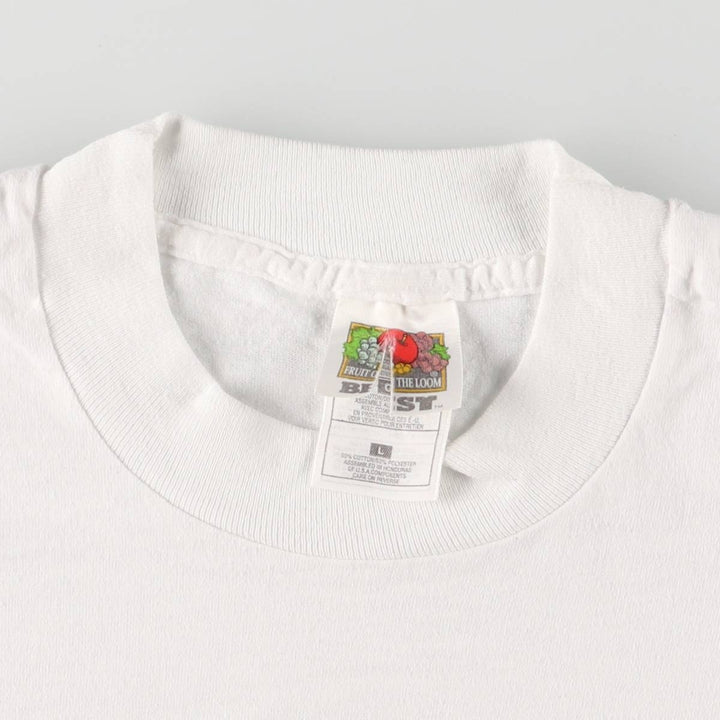 90'S Fruit of the Loom 8 Ball Pool Gangster Printed T-Shirt, Men's, Size L, Vintage cotton white type Vintage Second Hand