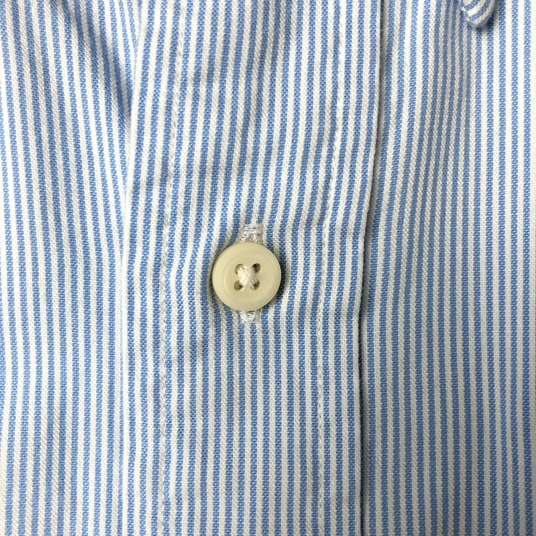 Ralph Lauren Classic Fit Long Sleeve Button Down Striped Shirt Men's M cotton Blue type light blue Vintage Second Hand