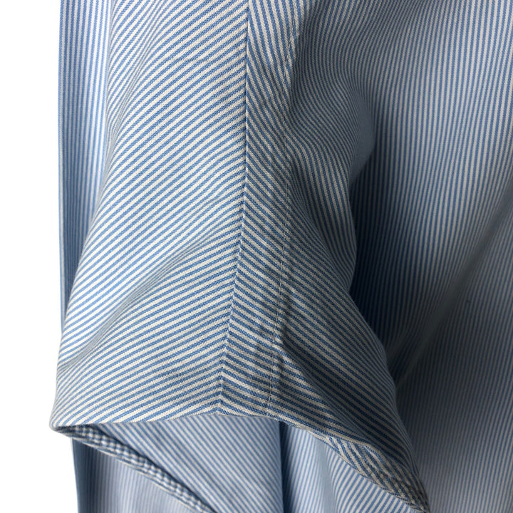 Ralph Lauren Classic Fit Long Sleeve Button Down Striped Shirt Men's M cotton Blue type light blue Vintage Second Hand