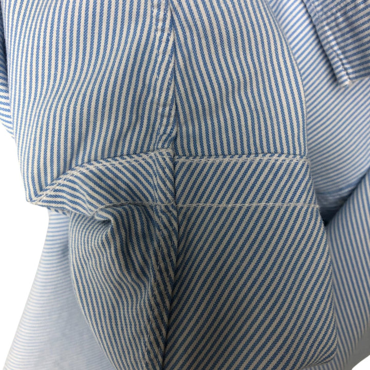Ralph Lauren Classic Fit Long Sleeve Button Down Striped Shirt Men's M cotton Blue type light blue Vintage Second Hand