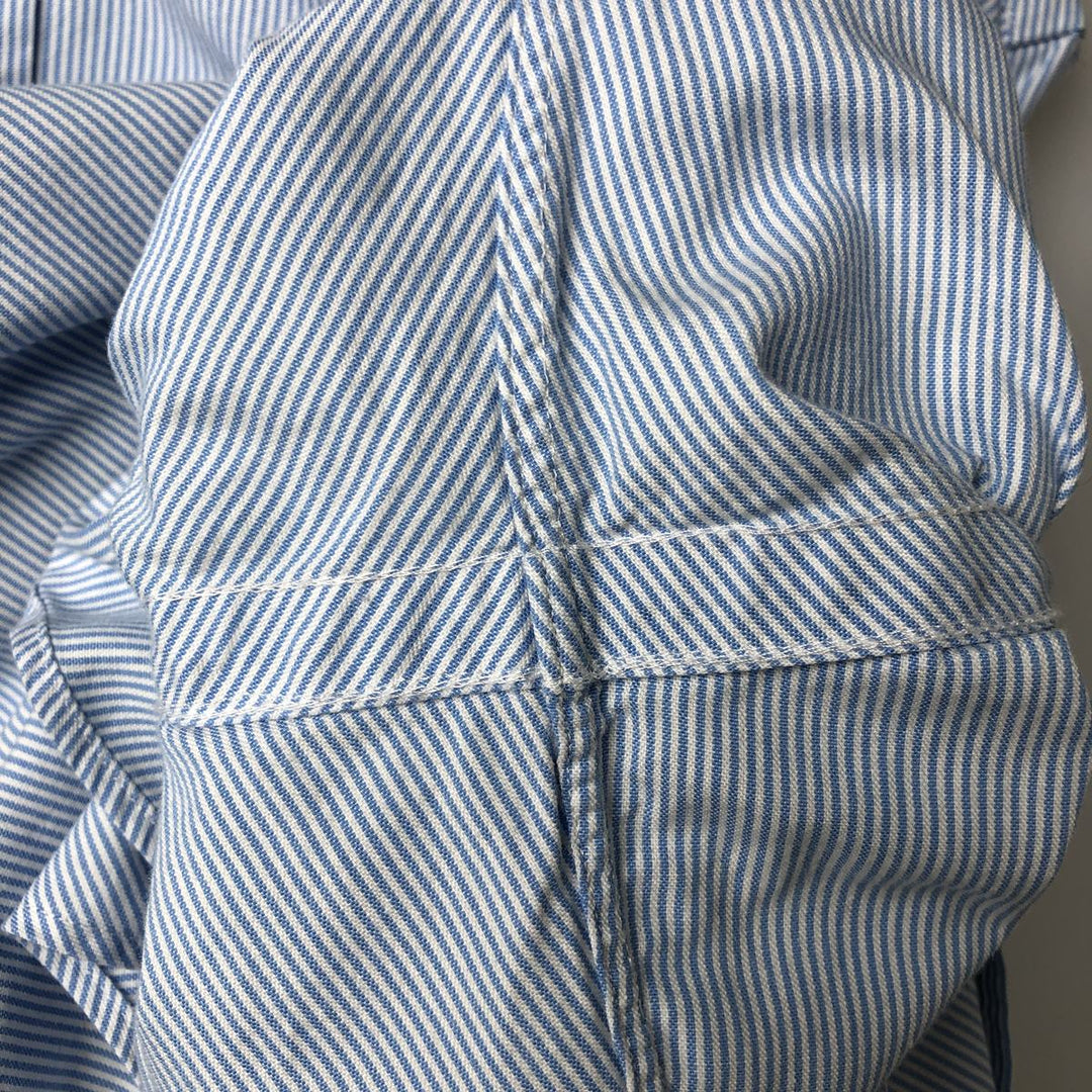 Ralph Lauren Classic Fit Long Sleeve Button Down Striped Shirt Men's M cotton Blue type light blue Vintage Second Hand