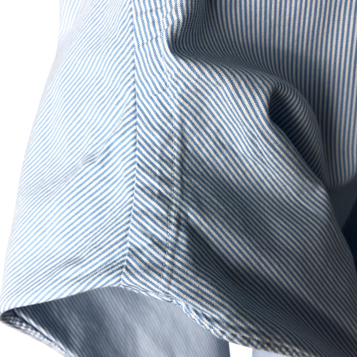 Ralph Lauren Classic Fit Long Sleeve Button Down Striped Shirt Men's M cotton Blue type light blue Vintage Second Hand