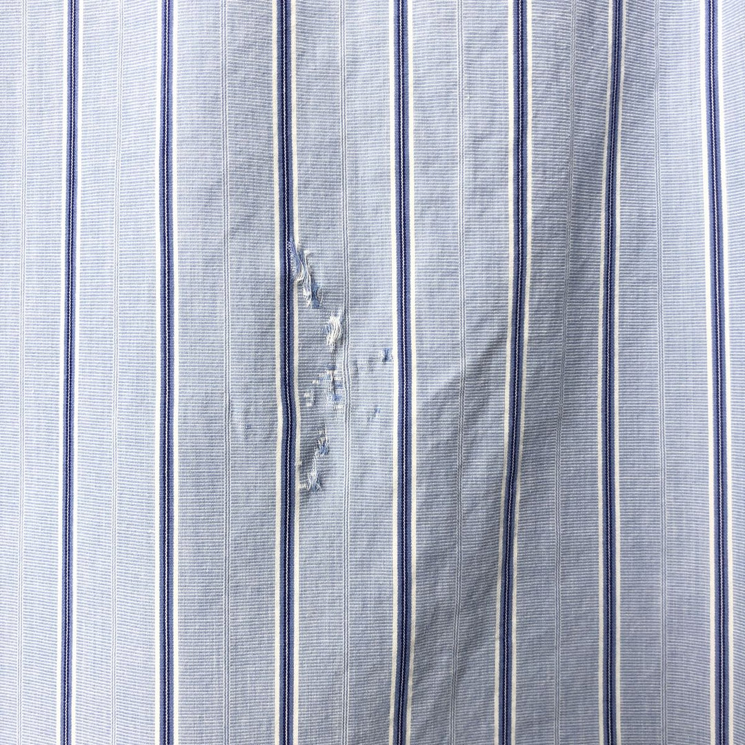 Ralph Lauren Polo by Ralph Lauren Long Sleeve Button-Down Striped Shirt, Men's Size L cotton Blue type light blue Vintage Second Hand