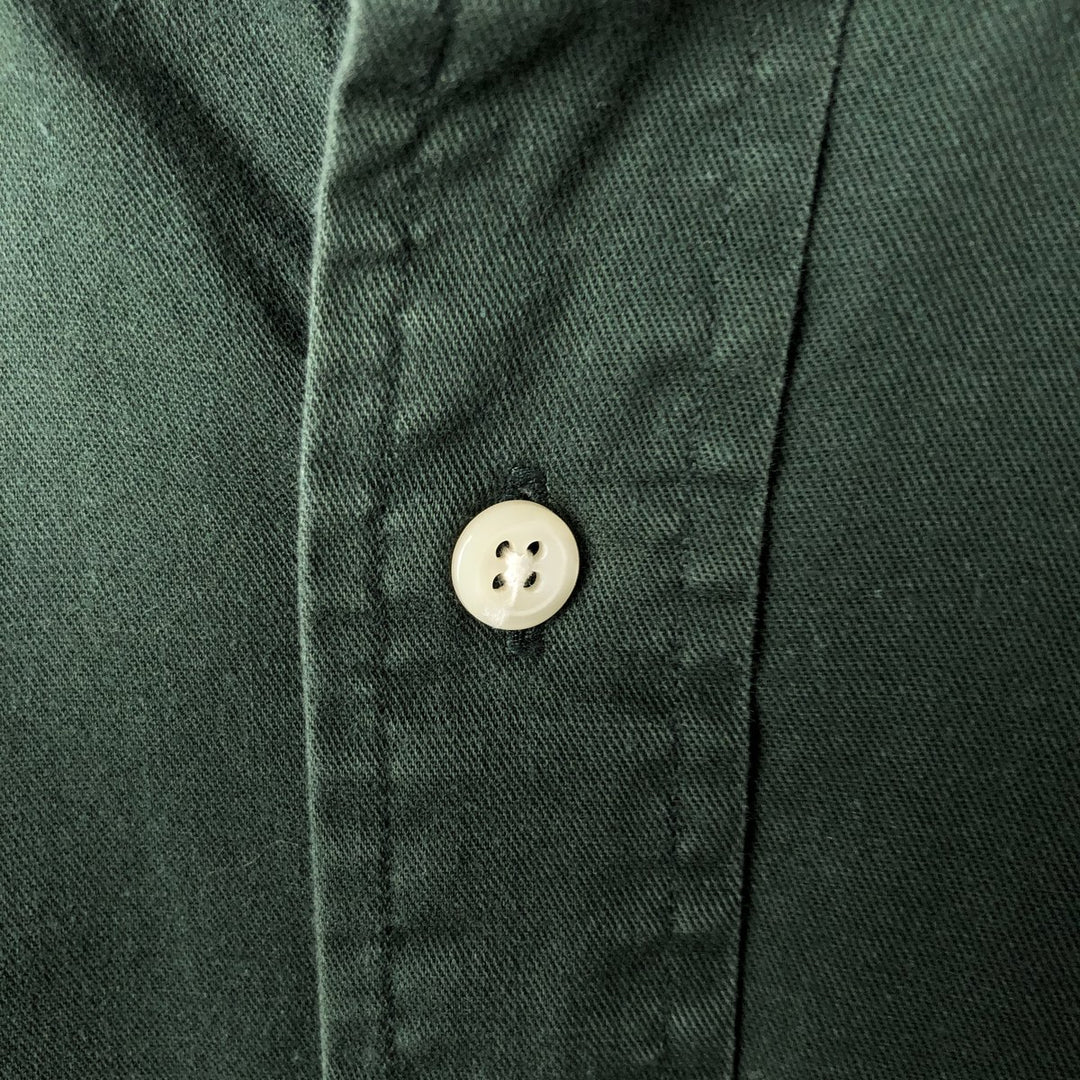 Ralph Lauren BLAKE long sleeve button down shirt, men's XL size cotton Green type dark green Vintage Second Hand