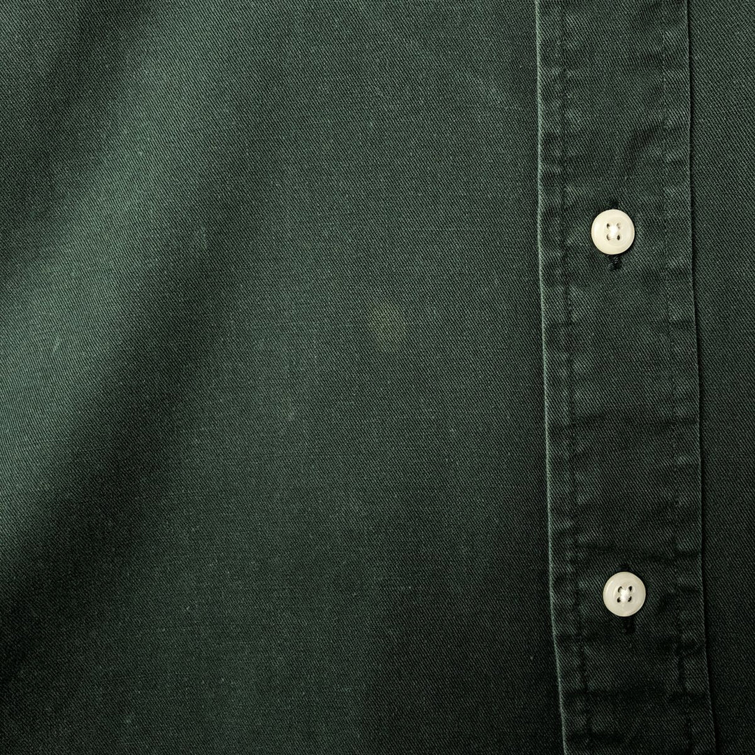 Ralph Lauren BLAKE long sleeve button down shirt, men's XL size cotton Green type dark green Vintage Second Hand