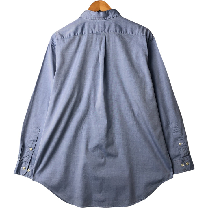 Ralph Lauren Classic Fit Long Sleeve Button Down Shirt, Men's Size L cotton Blue type light blue Vintage Second Hand