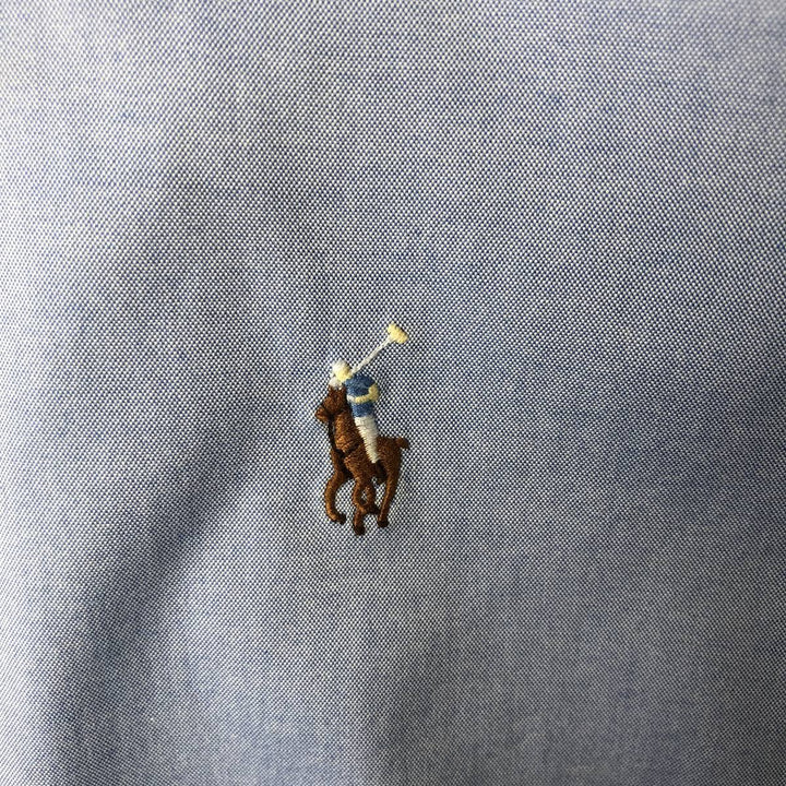 Ralph Lauren Classic Fit Long Sleeve Button Down Shirt, Men's Size L cotton Blue type light blue Vintage Second Hand