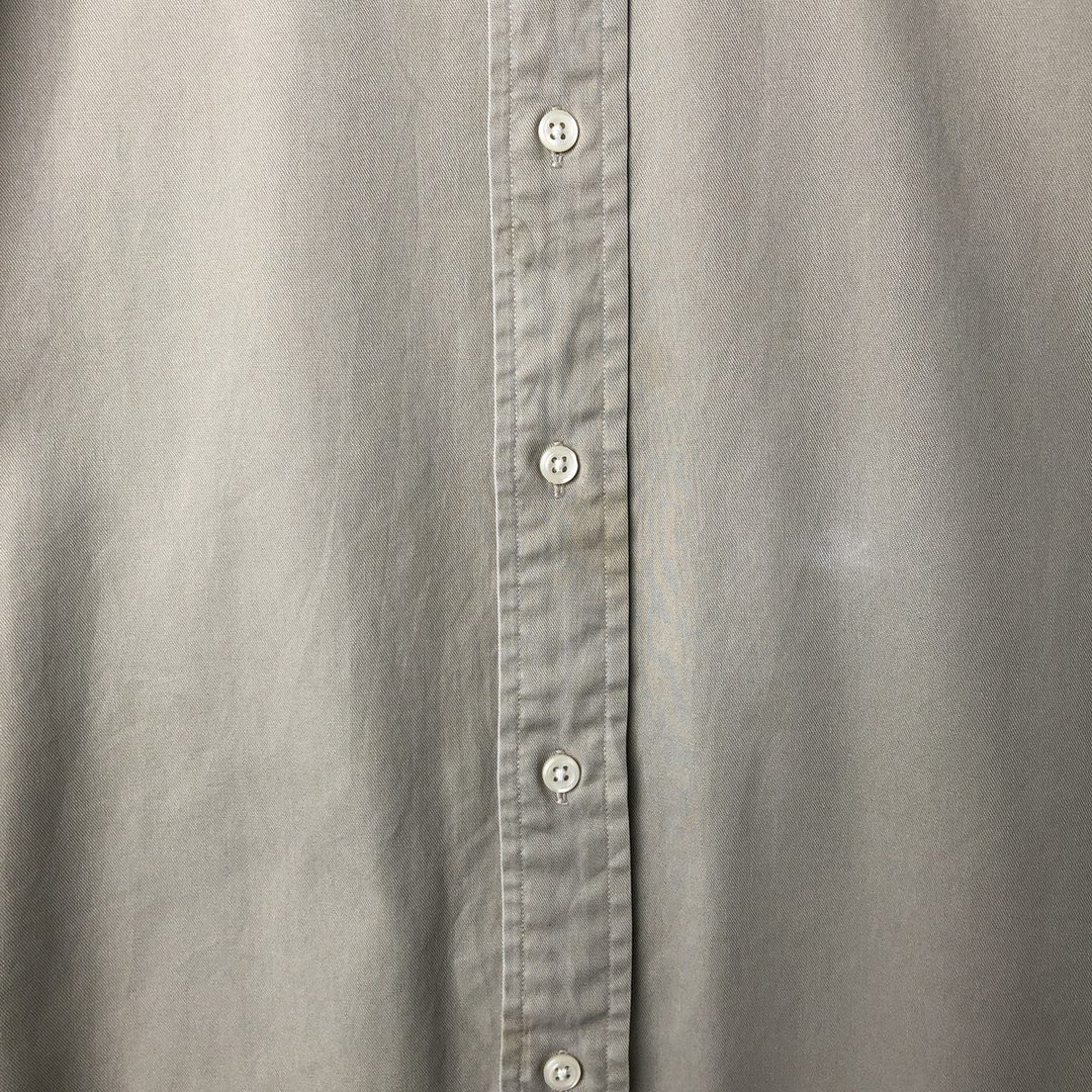 Ralph Lauren long sleeve button down shirt, men's XXL size cotton Beige type Vintage Second Hand