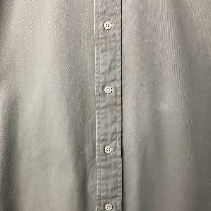 Ralph Lauren long sleeve button down shirt, men's XXL size cotton Beige type Vintage Second Hand