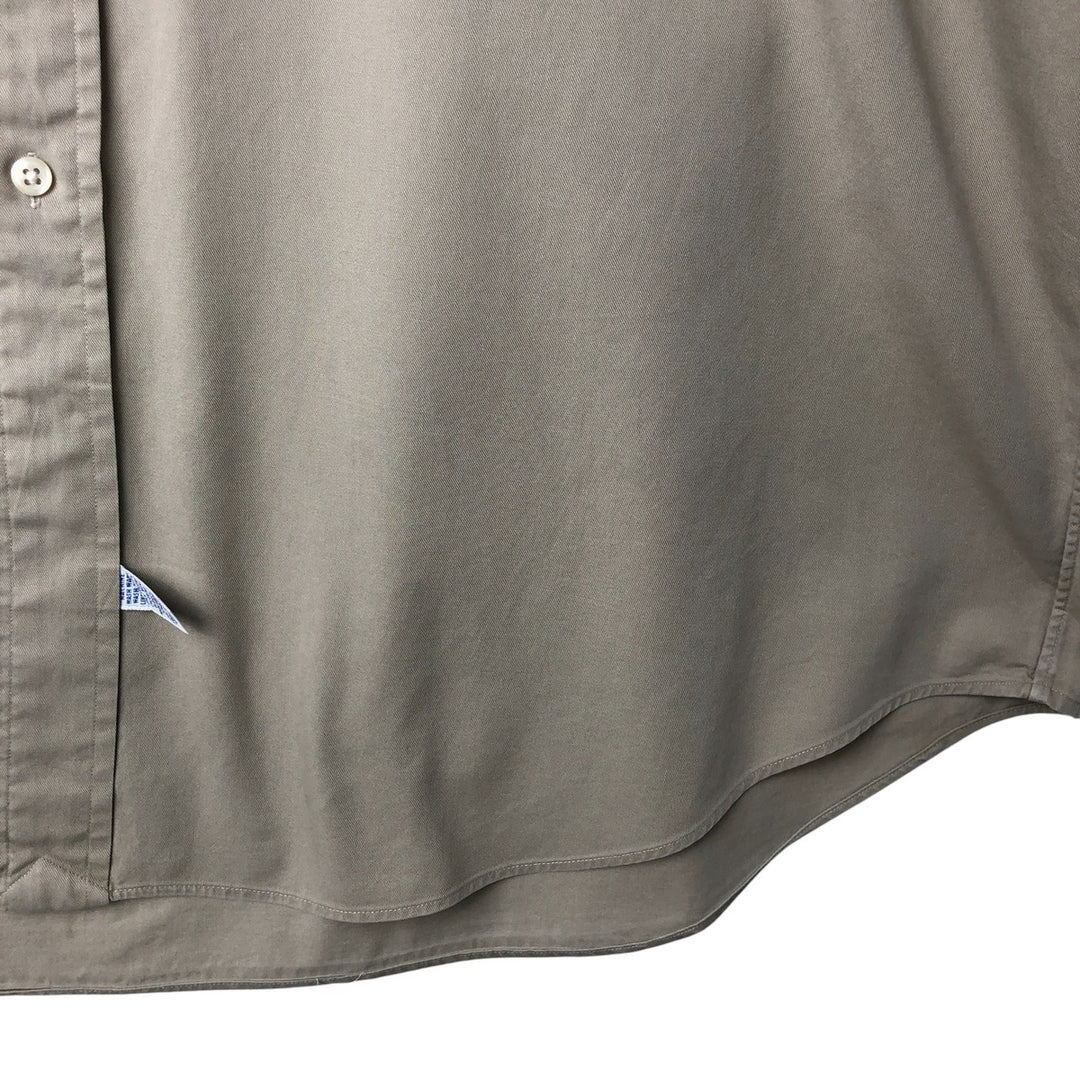 Ralph Lauren long sleeve button down shirt, men's XXL size cotton Beige type Vintage Second Hand