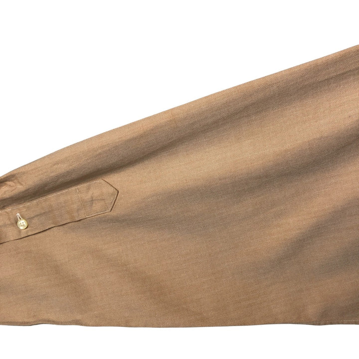 Ralph Lauren YARMOUTH long sleeve button down shirt, men's size L cotton Beige type Vintage Second Hand