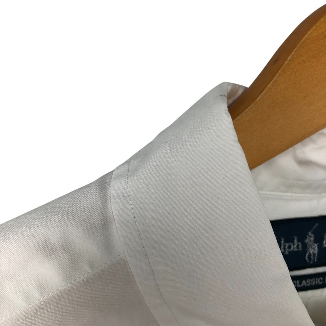 Ralph Lauren Classic Fit Long Sleeve Button Down Shirt Men's XL cotton white type Vintage Second Hand