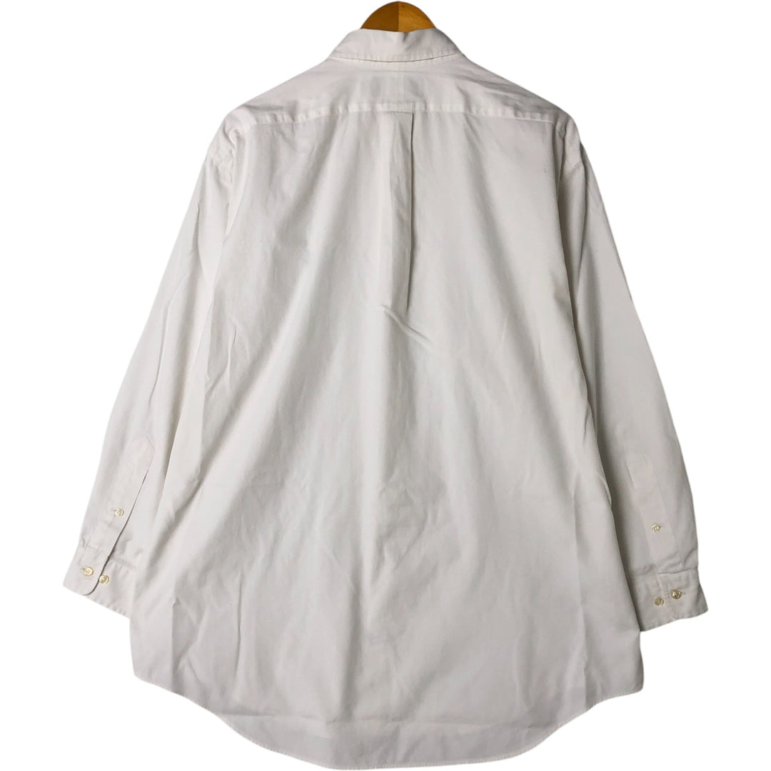 Ralph Lauren Classic Fit Long Sleeve Button Down Shirt, Men's Size L cotton white type Vintage Second Hand