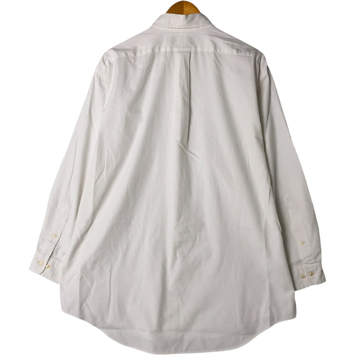 Ralph Lauren Classic Fit Long Sleeve Button Down Shirt, Men's Size L cotton white type Vintage Second Hand