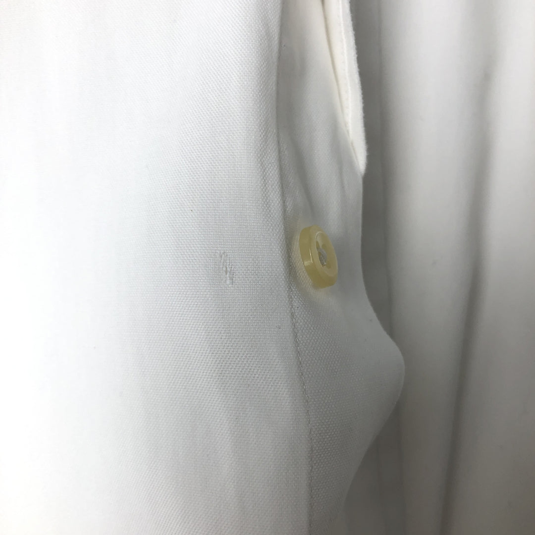 Ralph Lauren Classic Fit Long Sleeve Button Down Shirt, Men's Size L cotton white type Vintage Second Hand