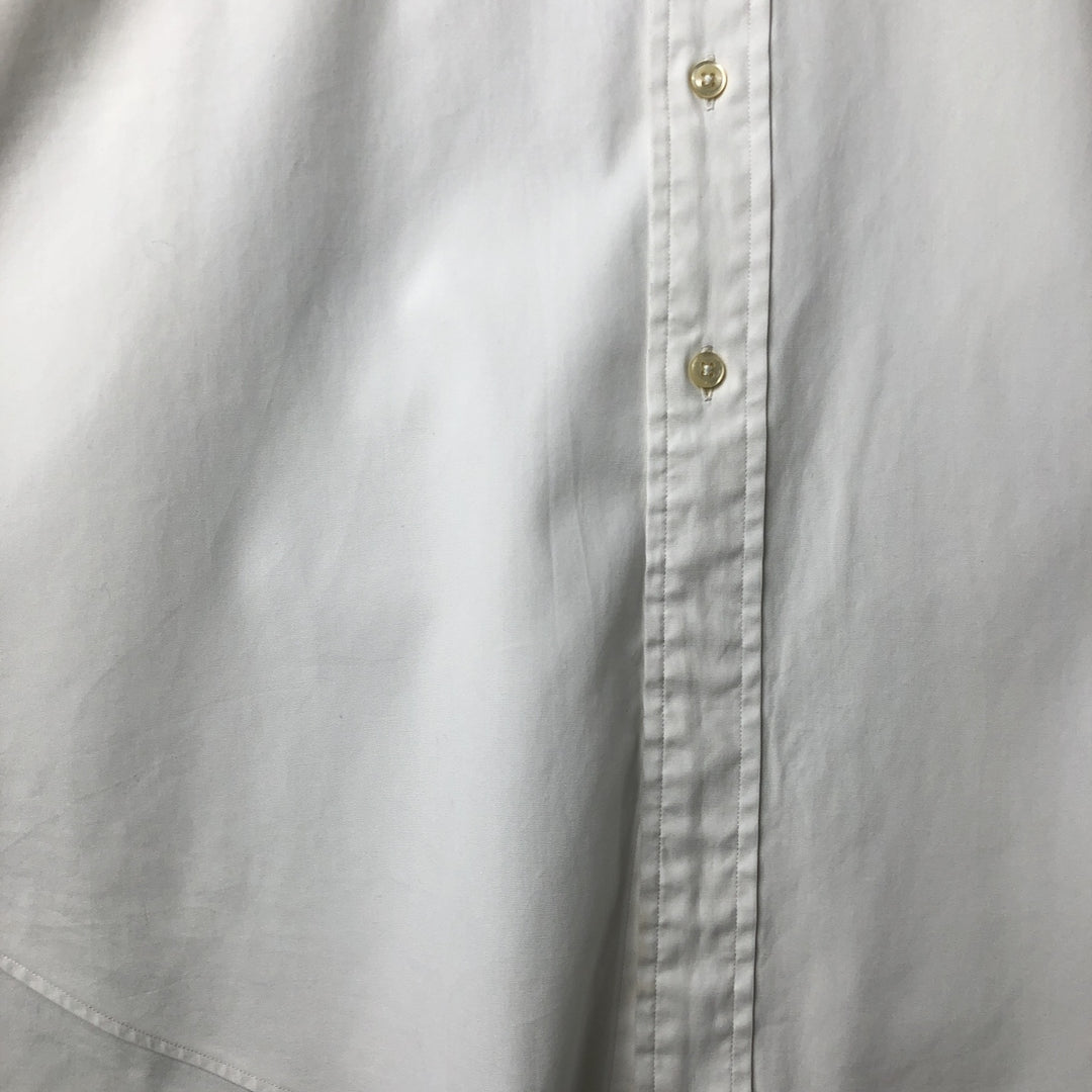 Ralph Lauren Classic Fit Long Sleeve Button Down Shirt, Men's Size L cotton white type Vintage Second Hand