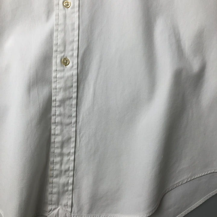 Ralph Lauren Classic Fit Long Sleeve Button Down Shirt, Men's Size L cotton white type Vintage Second Hand