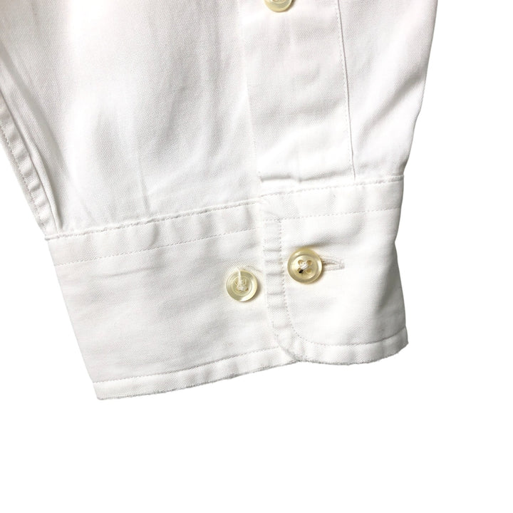 Ralph Lauren Classic Fit Long Sleeve Button Down Shirt, Men's Size L cotton white type Vintage Second Hand