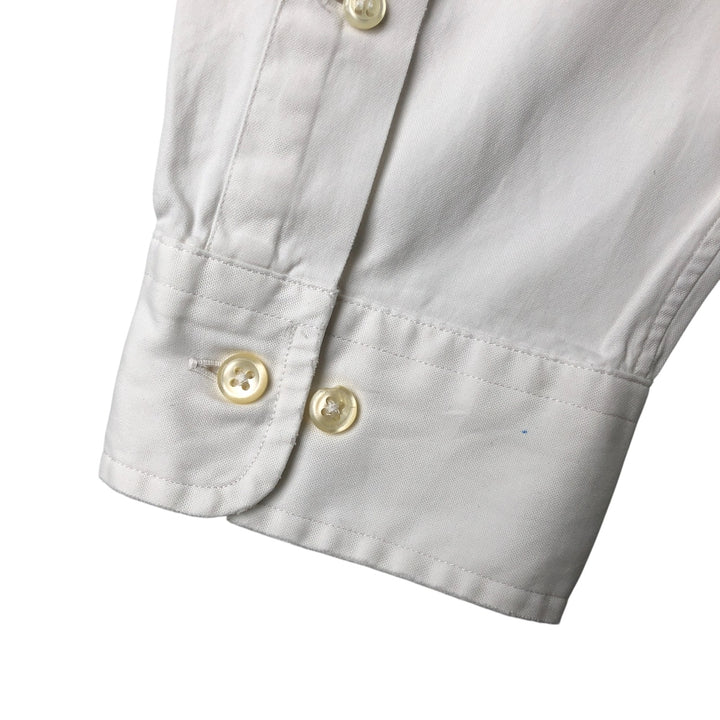 Ralph Lauren Classic Fit Long Sleeve Button Down Shirt, Men's Size L cotton white type Vintage Second Hand
