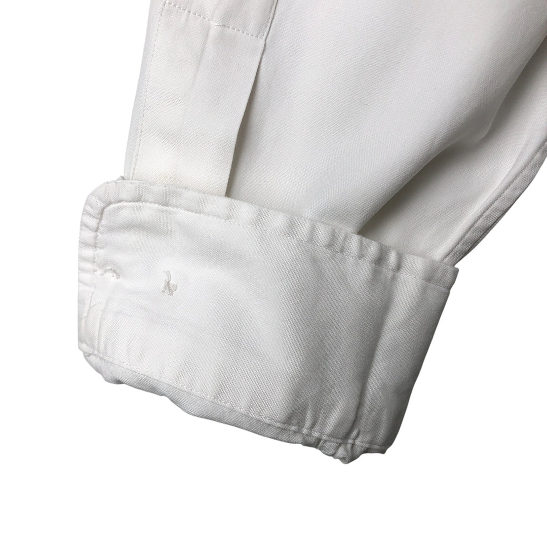 Ralph Lauren Classic Fit Long Sleeve Button Down Shirt, Men's Size L cotton white type Vintage Second Hand