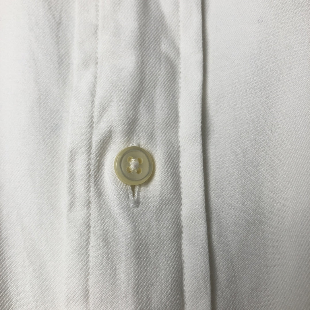 Ralph Lauren REGEND CLASSIC FIT wide collar long sleeve cotton shirt, men's size L cotton white type Vintage Second Hand