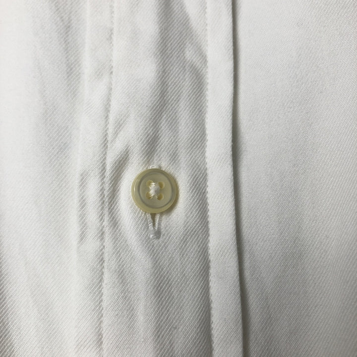 Ralph Lauren REGEND CLASSIC FIT wide collar long sleeve cotton shirt, men's size L cotton white type Vintage Second Hand