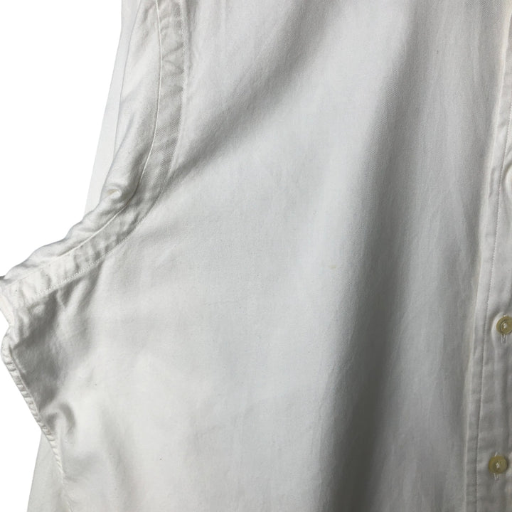 Ralph Lauren REGEND CLASSIC FIT wide collar long sleeve cotton shirt, men's size L cotton white type Vintage Second Hand