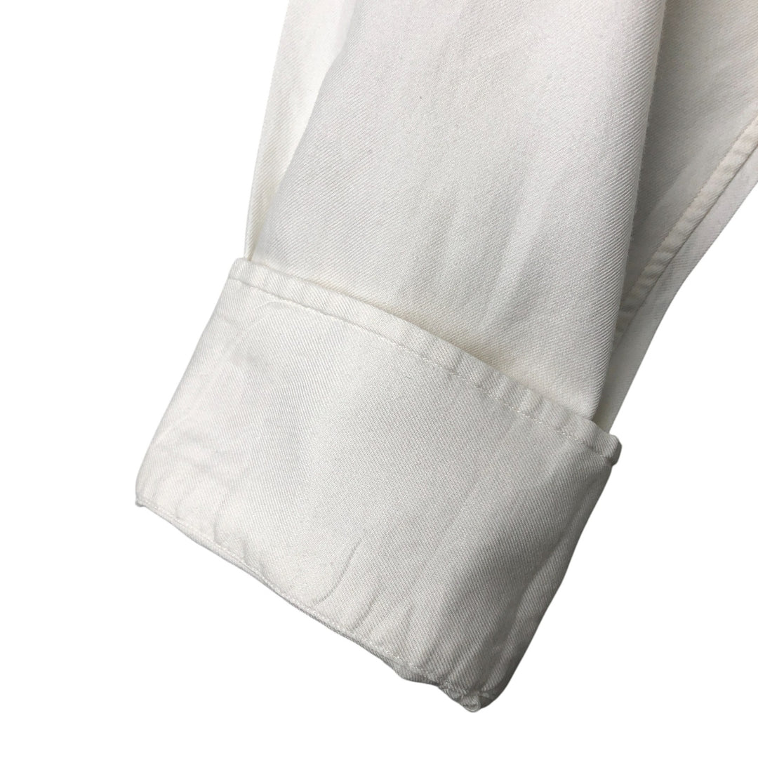 Ralph Lauren REGEND CLASSIC FIT wide collar long sleeve cotton shirt, men's size L cotton white type Vintage Second Hand
