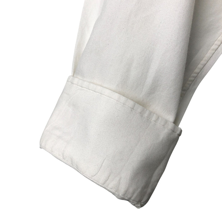 Ralph Lauren REGEND CLASSIC FIT wide collar long sleeve cotton shirt, men's size L cotton white type Vintage Second Hand
