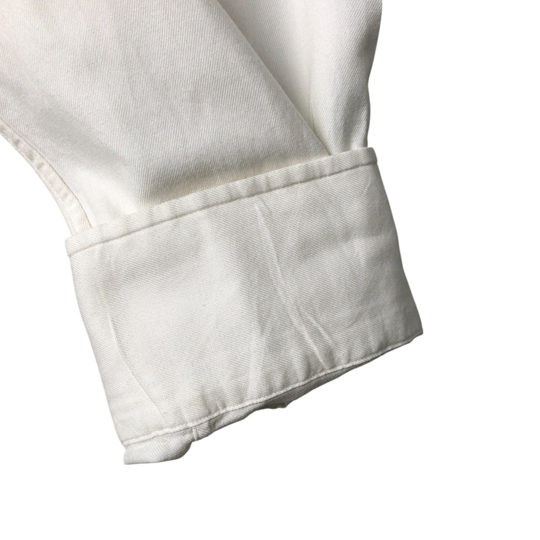 Ralph Lauren REGEND CLASSIC FIT wide collar long sleeve cotton shirt, men's size L cotton white type Vintage Second Hand