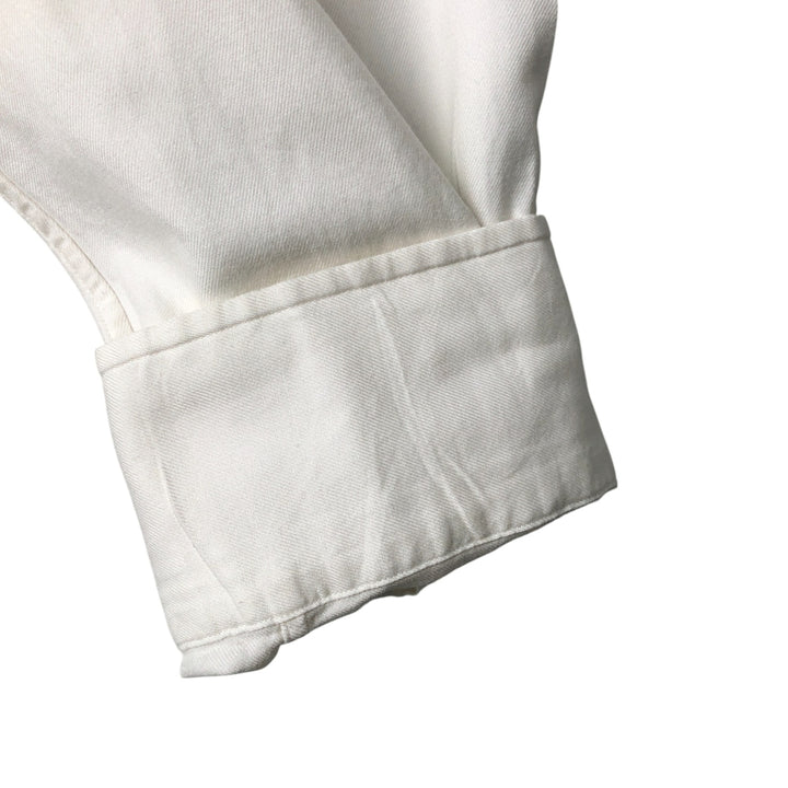 Ralph Lauren REGEND CLASSIC FIT wide collar long sleeve cotton shirt, men's size L cotton white type Vintage Second Hand