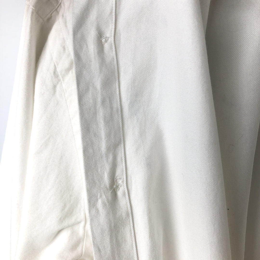 Ralph Lauren REGEND CLASSIC FIT wide collar long sleeve cotton shirt, men's size L cotton white type Vintage Second Hand