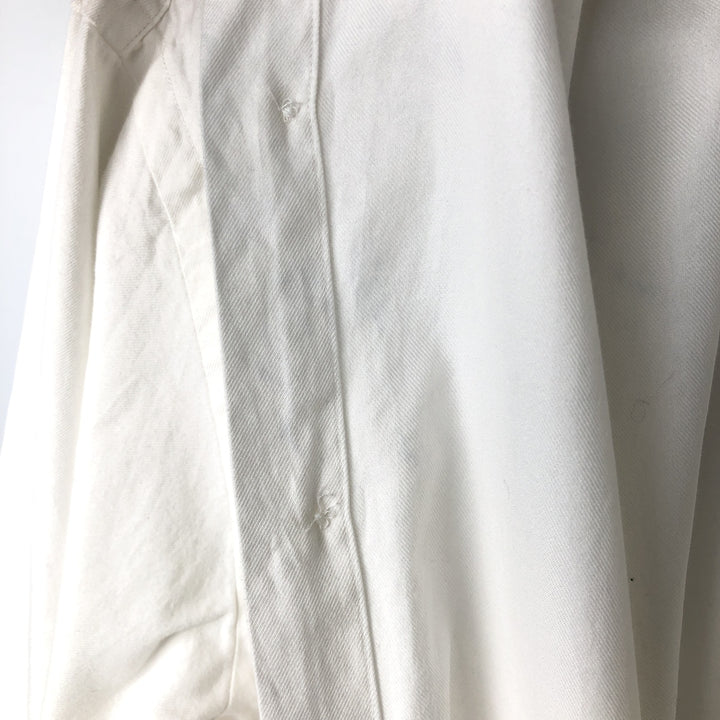 Ralph Lauren REGEND CLASSIC FIT wide collar long sleeve cotton shirt, men's size L cotton white type Vintage Second Hand