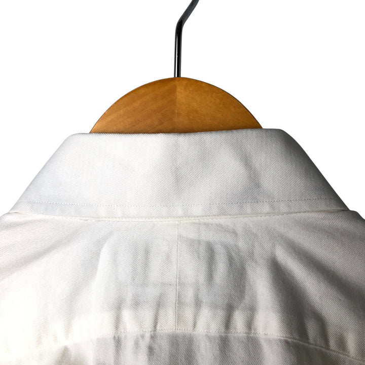 Ralph Lauren REGEND CLASSIC FIT wide collar long sleeve cotton shirt, men's size L cotton white type Vintage Second Hand