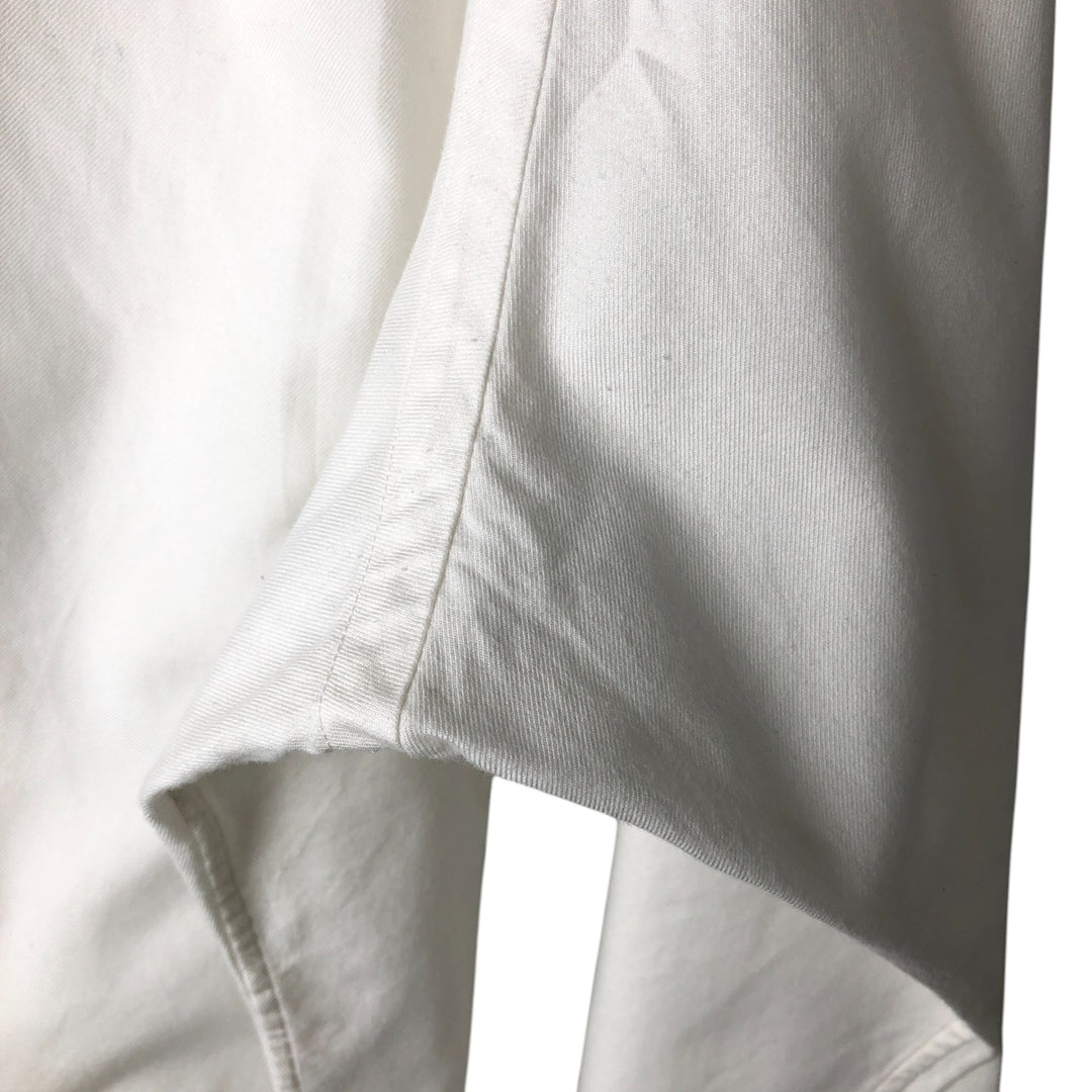 Ralph Lauren REGEND CLASSIC FIT wide collar long sleeve cotton shirt, men's size L cotton white type Vintage Second Hand