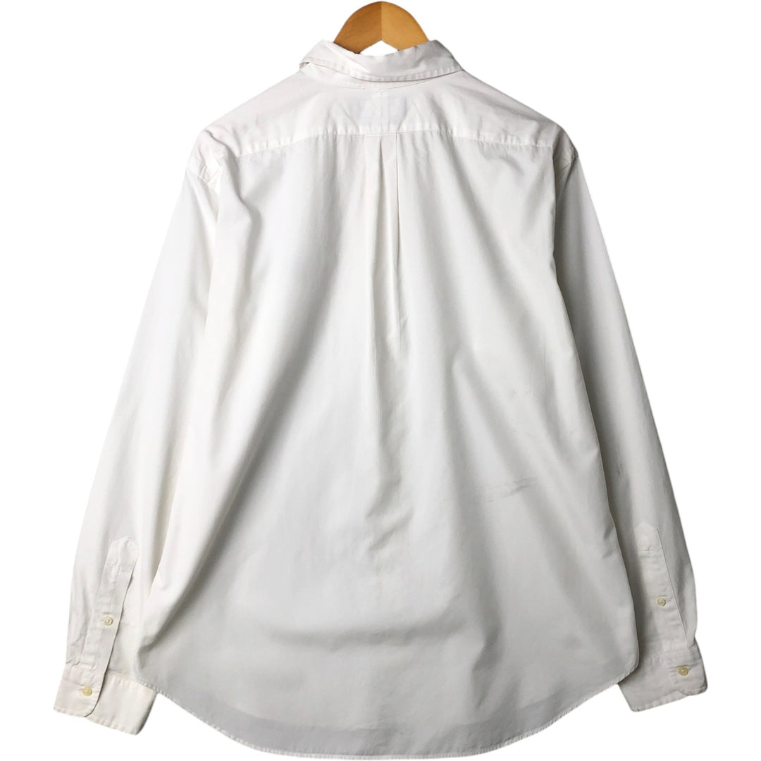 Ralph Lauren Classic Fit Long Sleeve Button Down Shirt, Men's Size L cotton white type Vintage Second Hand