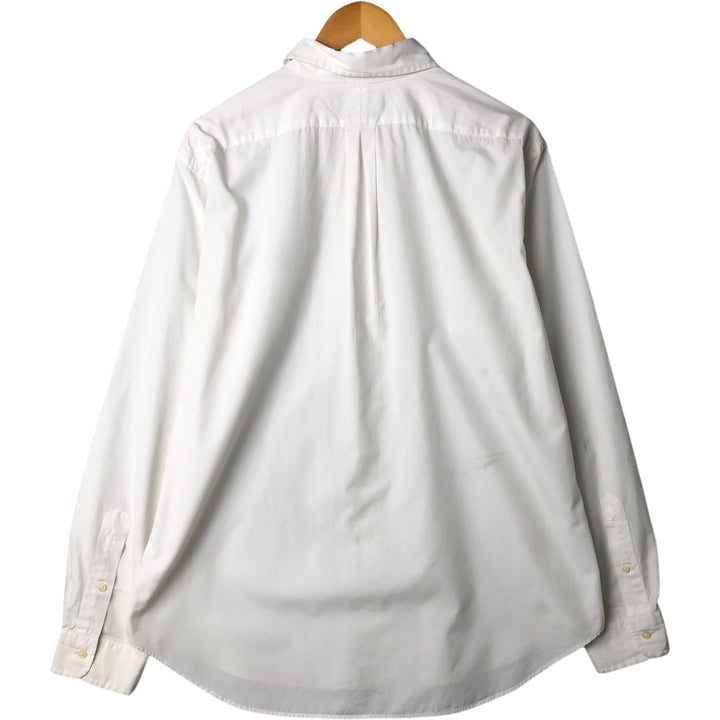 Ralph Lauren Classic Fit Long Sleeve Button Down Shirt, Men's Size L cotton white type Vintage Second Hand