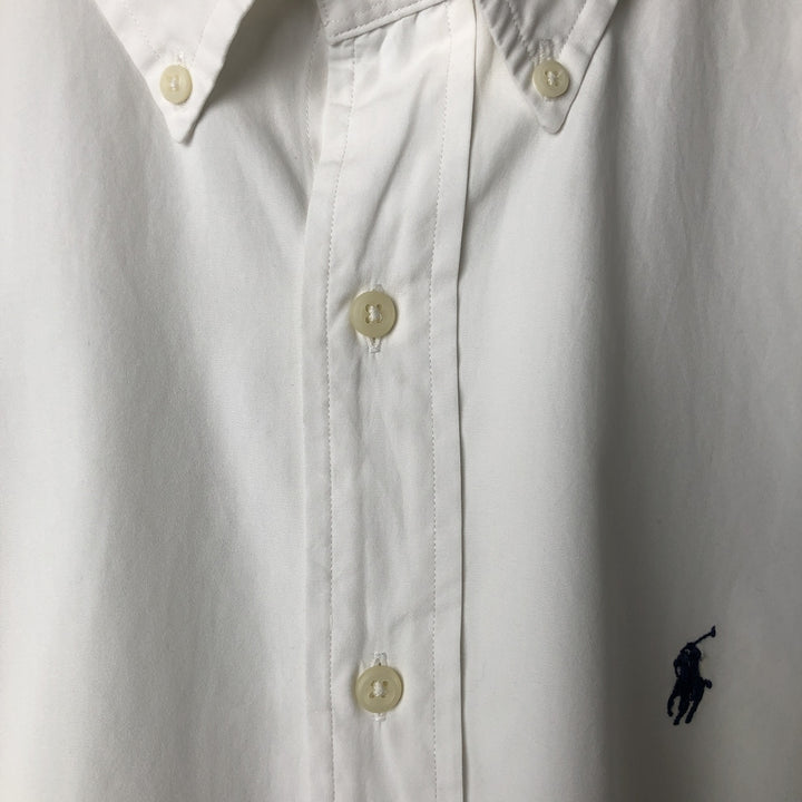 Ralph Lauren Classic Fit Long Sleeve Button Down Shirt, Men's Size L cotton white type Vintage Second Hand
