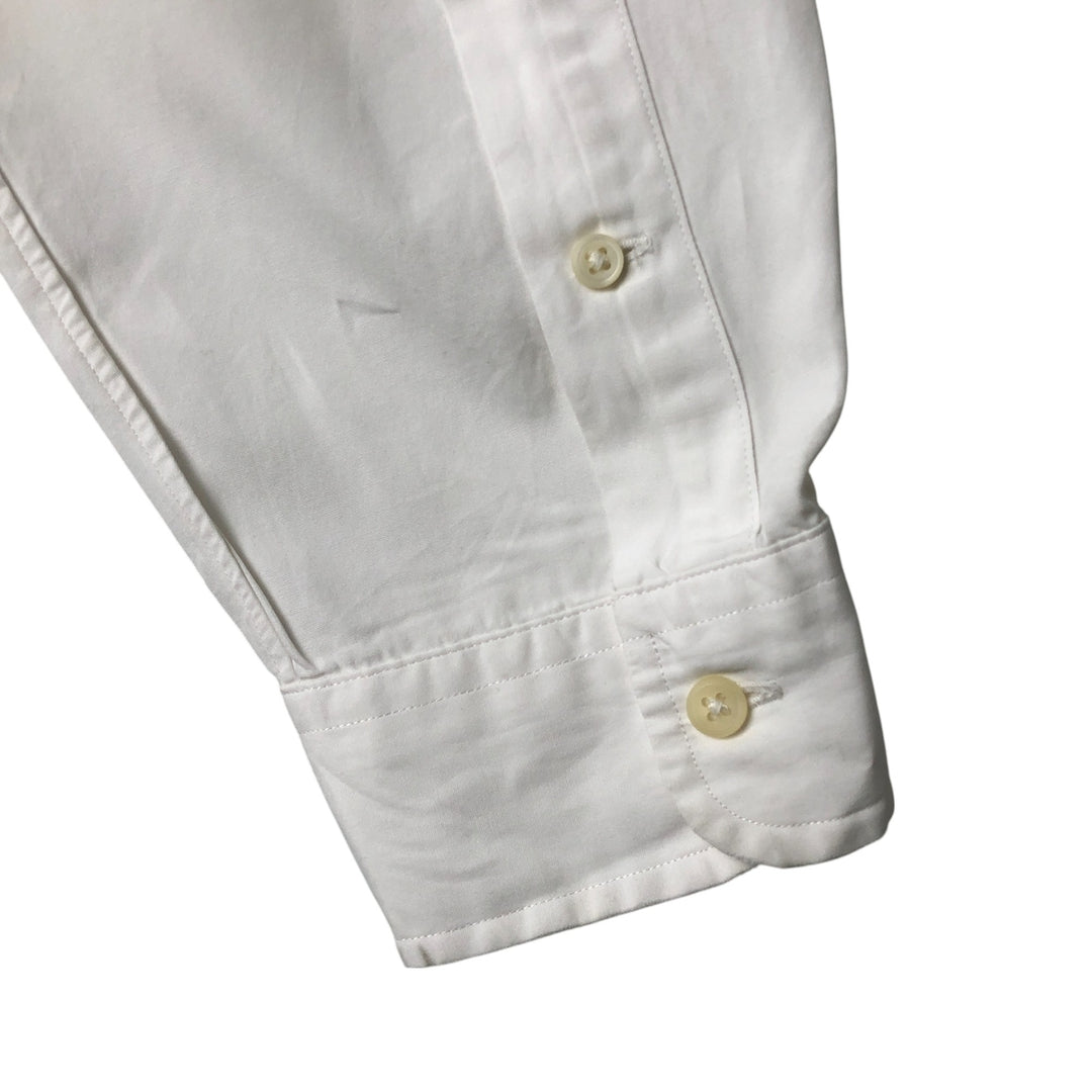 Ralph Lauren Classic Fit Long Sleeve Button Down Shirt, Men's Size L cotton white type Vintage Second Hand