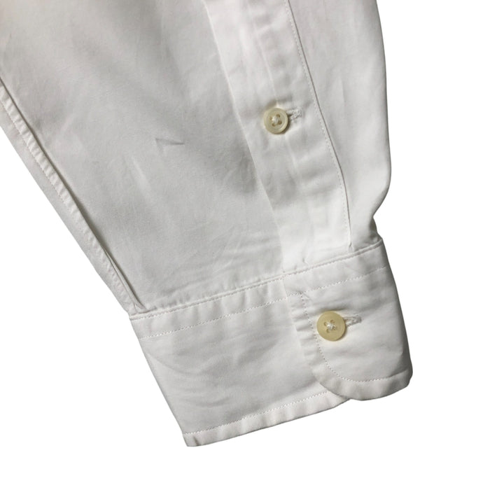 Ralph Lauren Classic Fit Long Sleeve Button Down Shirt, Men's Size L cotton white type Vintage Second Hand