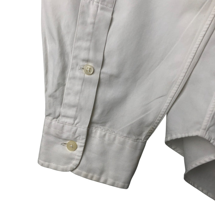 Ralph Lauren Classic Fit Long Sleeve Button Down Shirt, Men's Size L cotton white type Vintage Second Hand