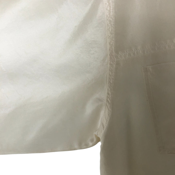 Gloria Vanderbilt long-sleeved silk shirt, women's size L silk ivory Vintage Second Hand