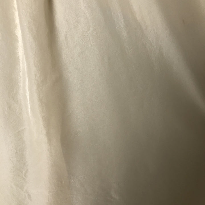 Gloria Vanderbilt long-sleeved silk shirt, women's size L silk ivory Vintage Second Hand